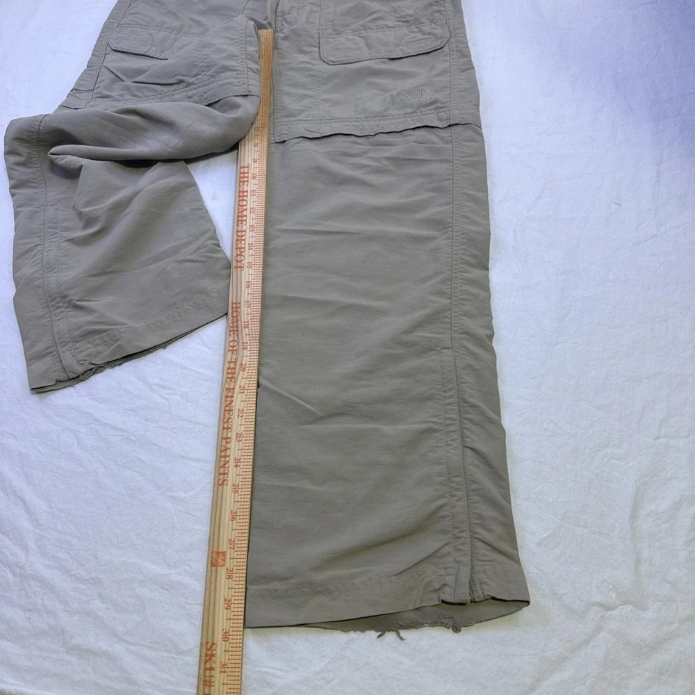 The North Face Convertible Cargo Pants Men's S/P Hiking Belted TAN